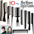 Pack of 10-Professional Hairdressing Combs For Women And Men