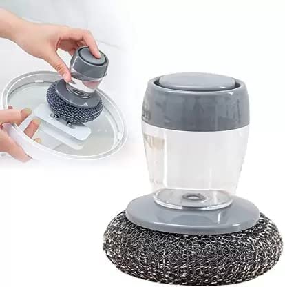 Scrubber with Soap Dispenser
