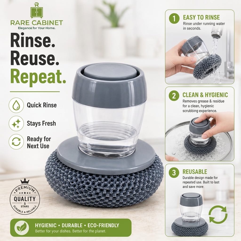 Scrubber with Soap Dispenser