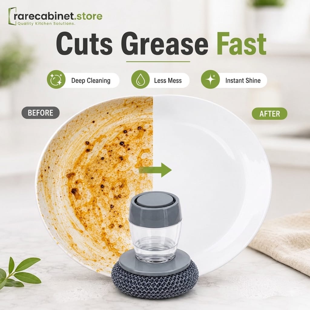 Scrubber with Soap Dispenser